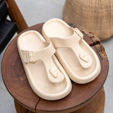 Oat Latte / 5.5 Cloudies FlipFlops - ComfySteps Cloud Slides